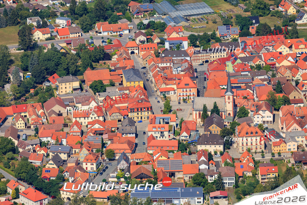 Luftbild von  Hofheim-in-unterfranken - Luftaufnahme wurde 2015 von https://frankenair.de mittels Flugzeug (keine Drohne) erstellt - die Geschenkidee