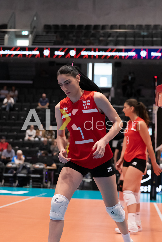 Georgia v Switzerland - CEV European League Women | KRIENS, SWITZERLAND - JUNE 12: MARIAM GAPRINDASHVILI of Georgia during the CEV European League match between Georgia and Switzerland at Pilatus Arena on June 12, 2026 in Kriens, Switzerland. - Realisiert mit Pictrs.com