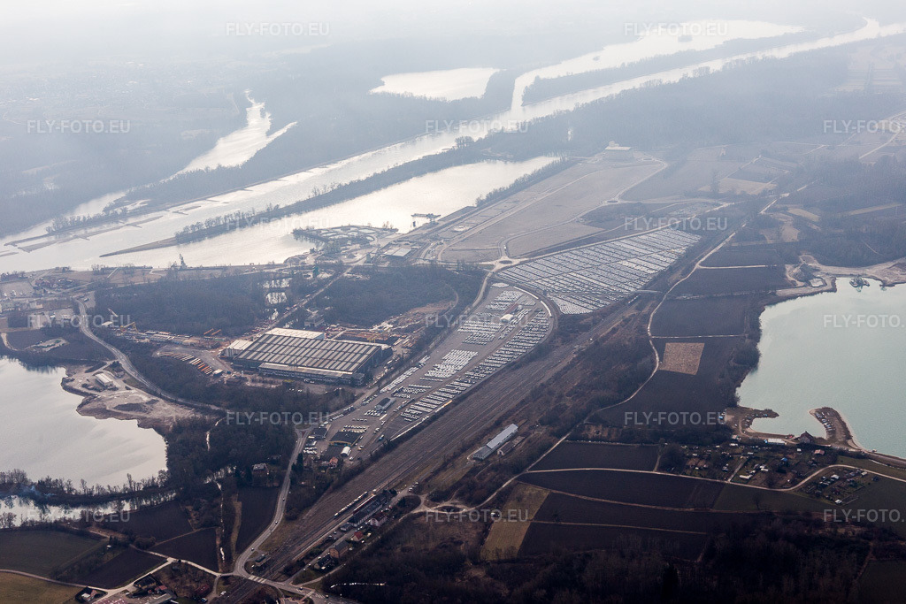 Vue aérienne: Vue de la ville à Lauterbourg dans le département Bas Rhin, France. Photo: IMG_096961.jpg prise le 19/02/2017 par Werner Riehm/FLY-FOTO.euRésolution de l'original: 5472 x 3648 px