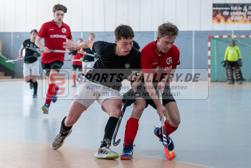 HK_20250202_102410 | 2. Bundesliga Halle Herren Club Raffelberg - Schwarz Weiss Köln am 2.2.2025 Halle am Raffelberg, Duisburg ,