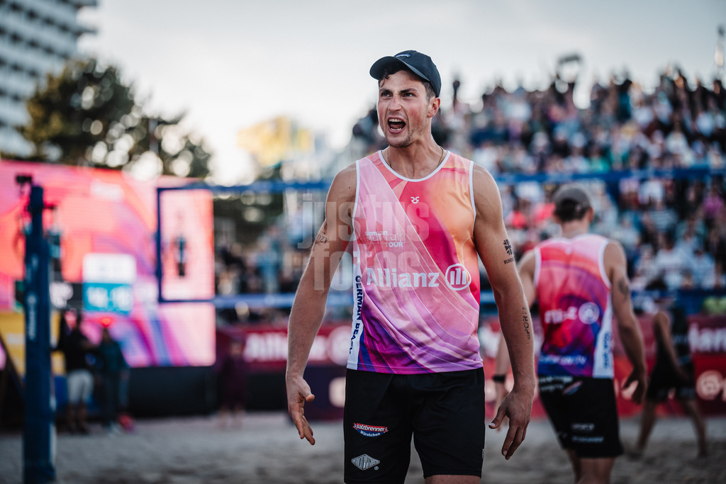 Beachvolleyball | Männer | Finale | Deutsche Meisterschaften 2025 Timmendorfer Strand | 07.09.2025 | Sven Winter jubelt