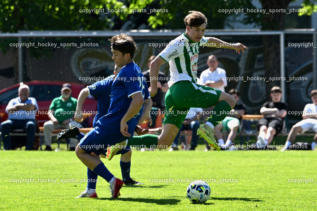SV Donau vs. Union Matrei | #28 Michael Berger Union Matrei, #8 Luca Thaler SV Donau, SV Donau vs. Union Matrei, SV Donau vs. Union Matrei am 03.05.2026 in Klagenfurt (Sportplatz Donau), Austria, (Photo by Bernd Stefan)