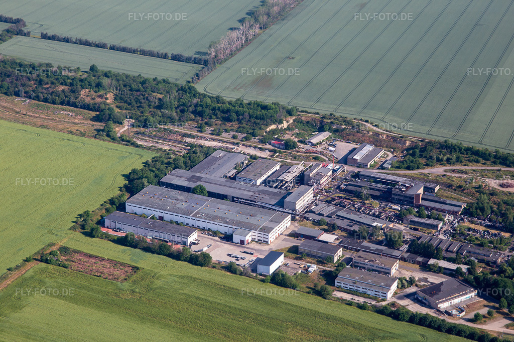 Luftbild: FBB Förderband GmbH in Ballenstedt im Bundesland Sachsen-Anhalt in Deutschland. Foto: IMG_136783.jpg vom 18.06.2023 durch Werner Riehm/FLY-FOTO.deUnternehmen