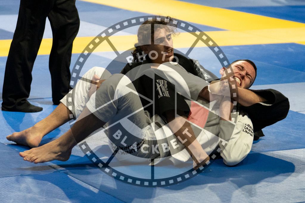 20240119PBB1092 | Fighters compete during the IBJJF European Championship in Paris, France, on January 19, 2024.