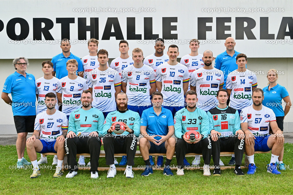 SC Ferlach Media Day | Mannschaftsfoto FC Ferlach HLA Meisterliga, SC Ferlach Media Day, SC Ferlach Media Day am 19.08.2024 in Ferlach (Ballspielhalle Ferlach), Austria, (Photo by Bernd Stefan)
