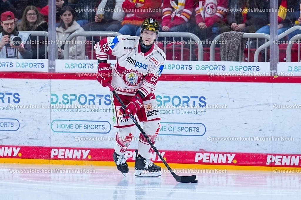 xYDRx20022601034 | 20.02.2026, xydrx, Eishockey, DEL2, Düsseldorfer EG - EV Landshut, PSD Bank Dome Düsseldorf: Tor Immo (EV Landshut #62)   Photo: xYannisxDreimannxPressefotoKochx