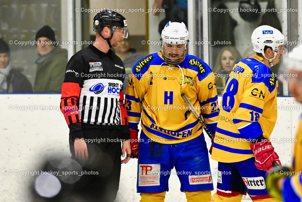  EHC Althofen vs. ESC Steindorf 9.3.202 | OREL Stephan Referee, #23 Kurath Florian, #18 Isopp Maximilian 