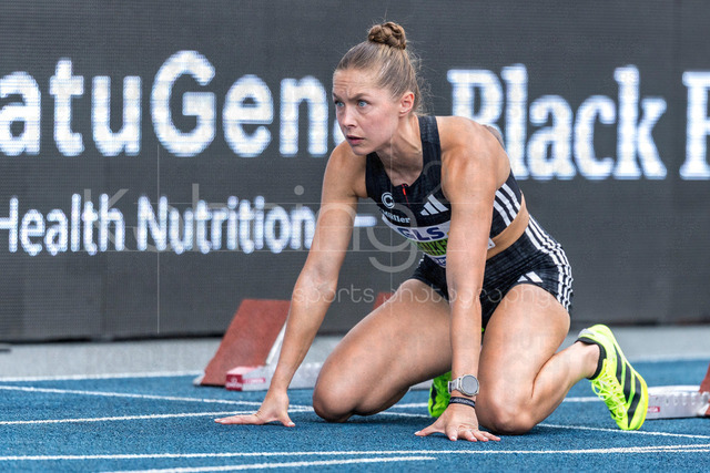 Deutsche Leichtathletik-Meisterschaften; Bochum-Wattenscheid, 25.07.2026 | Gina Lückenkemper (SCC Berlin), 100m; Deutsche Leichtathletik-Meisterschaften am 25.07.2026 im Lorheide-Stadion, Bochum-Wattenscheid (Nordrhein-Westfalen).