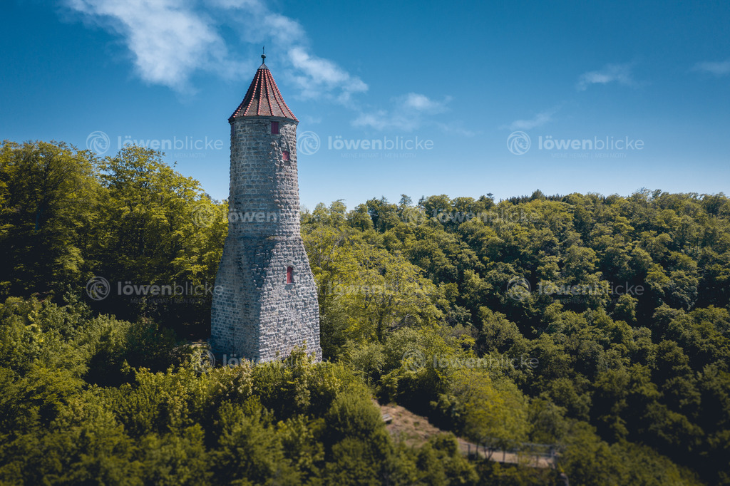 Ödenturm oberhalb von Geislingen im Sommer | löwenblicke | shop