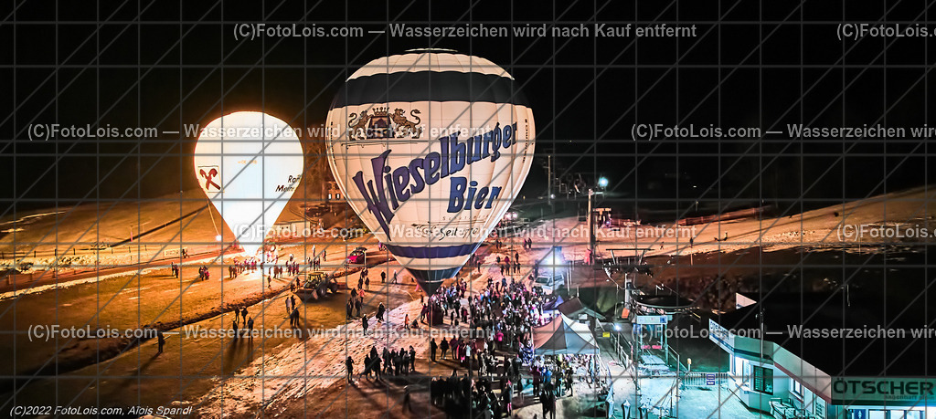 0275_Luftbild_Nacht der Ballone_Lackenhof | (C)FotoLois.com, Alois Spandl, Luftbild, 'Nacht der Ballone' des Ballonclub ÖTSCHERLAND in Lackenhof/Weitental, gemeinsame Veranstaltung mit Tourismusverband ÖTSCHER, Mi 28. Dezember 2022.