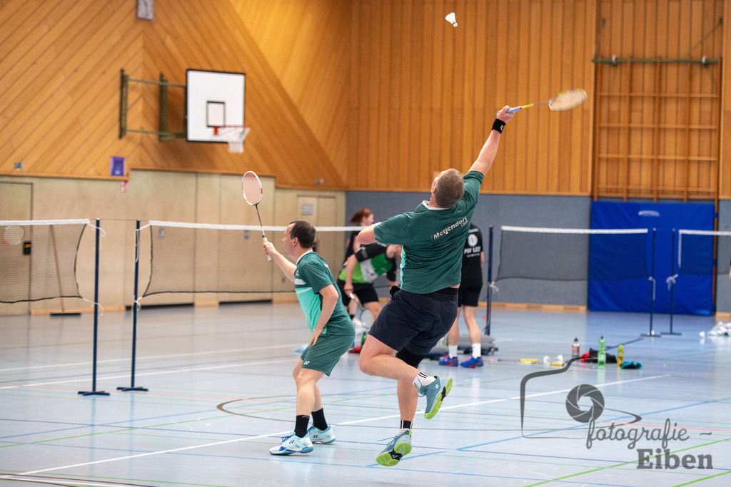 Spieltag Badminton TV Metjendorf | Johann Barth (TVM2); Spieltag Badminton TV Metjendorf am 16.02.2025; in Wiefelstede / Metjendorf (Sporthalle Auf dem Kamp), Photo: Philip Eiben 2025 - Realisiert mit Pictrs.com