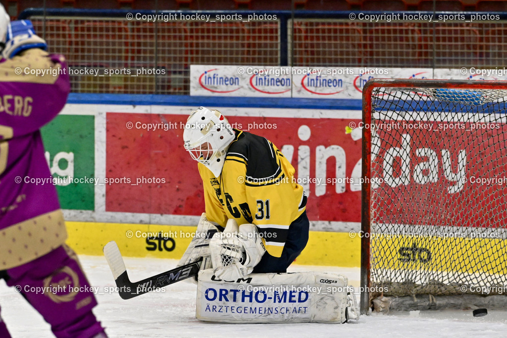 EC Kellerberg vs. EC Arnoldstein | #31 Zimmermann Max EC Arnoldstein, EC Kellerberg vs. EC Arnoldstein, EC Kellerberg vs. EC Arnoldstein am 31.01.2025 in Villach (Stadthalle Villach), Austria, (Photo by Bernd Stefan)