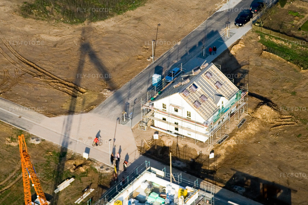 Luftbild: Neubaugebiet Am Höhenweg in Kandel im Bundesland Rheinland-Pfalz in Deutschland. Foto: IMG_5393.jpg vom 18.02.2007 durch Werner Riehm/FLY-FOTO.de