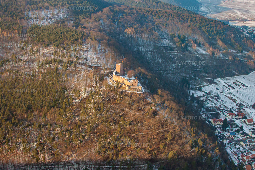 Luftbild: Ruine Landeck in Klingenmünster im Bundesland Rheinland-Pfalz in Deutschland. Foto: IMG_24515.jpg vom 16.02.2010 durch Werner Riehm/FLY-FOTO.de