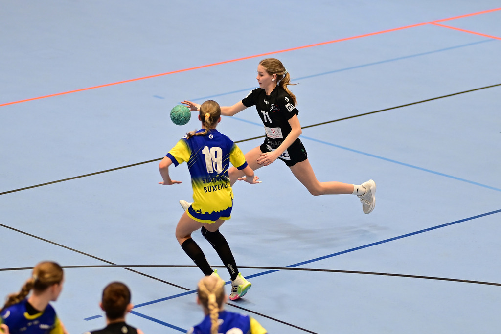 Handball I Juniorinnen I Saison 2025-2026 I Regionalliga I 9. Spieltag I Buxtehuder SV - TV Hannover-Badenstedt | Der Sportfotograf. - Realisiert mit Pictrs.com
