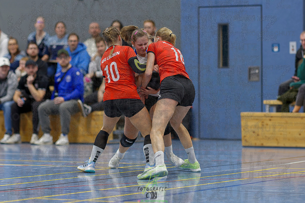 Frauen 2. Bezirksklasse; SG Rechtenbach - HSG Linden II | Frauen 2. Bezirksklasse; SG Rechtenbach - HSG Linden II am 16.11.2025 in Rechtenbach (Sporthalle Rechtenbach)Photo © 2025 - Jörg Heinrich - Realisiert mit Pictrs.com