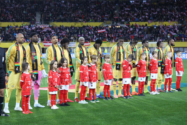 Austria vs Ghana – International Football Match    | VIENNA, AUSTRIA, 27.MAR.26 - SOCCER - OEFB international test match, Austria vs Ghana. The image shows the team of Ghana.