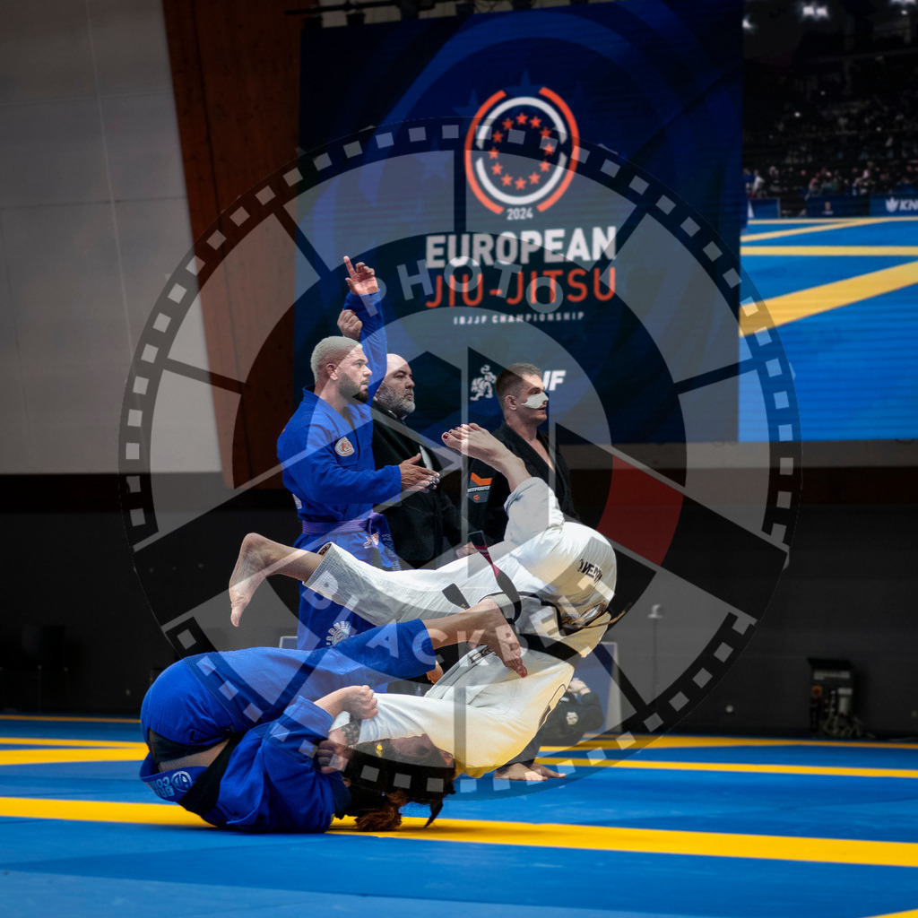 20240126PBB1902 | Fighters compete during the Brazilian Jiu-Jitsu European Championship of the IBJJF in Paris, France, on January 26, 2024.