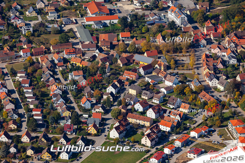 aktuelles Luftbild von  Neuendettelsau - Luftaufnahme wurde 2019 von https://frankenair.de mittels Flugzeug (keine Drohne) erstellt.