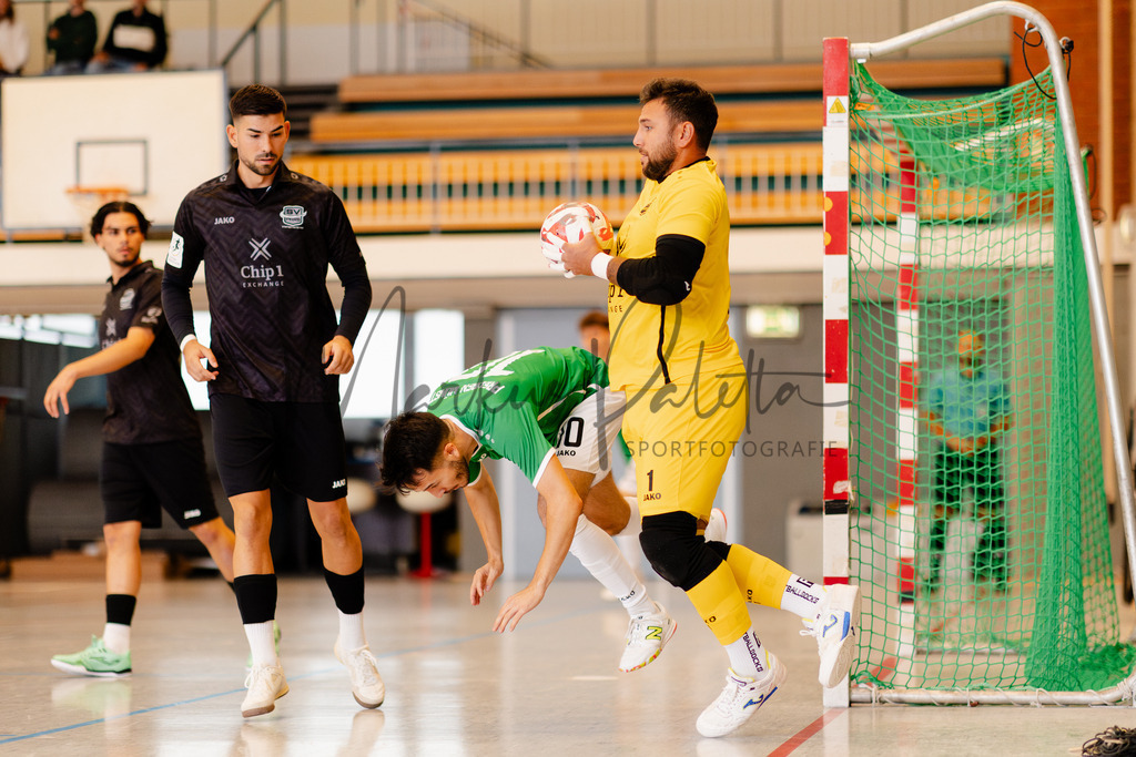 Futsal-Bundesliga, Saison 2025/2026, 4. Spieltag: SC Preußen Münster - SV Pars Neu-Isenburg | Futsal-Bundesliga, Saison 2025/2026, 4. Spieltag, SC Preußen Münster empfängt SV Pars Neu-Isenburg in der Universitäts-Sporthalle in Münster. Foto: sportfotografie.ms | Markus Paletta - Realisiert mit Pictrs.com