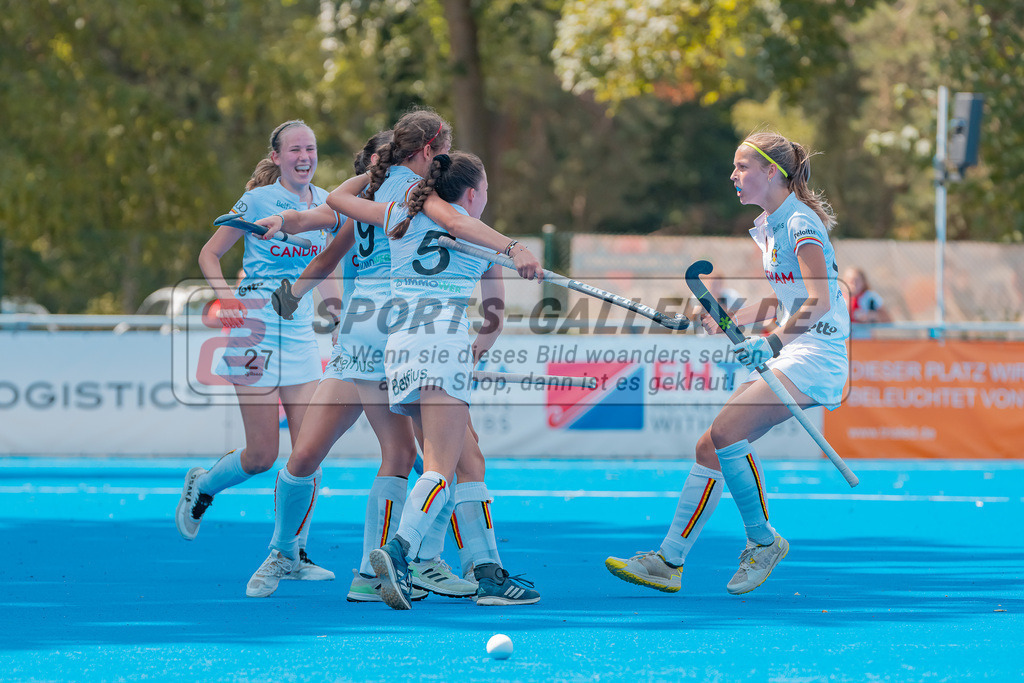 HK_20230715_102607 | Euro Hockey WU18 SF1 Belgium vs England Championship Girls &amp; Boys am 15.7.2023 CHTC , Krefeld ,