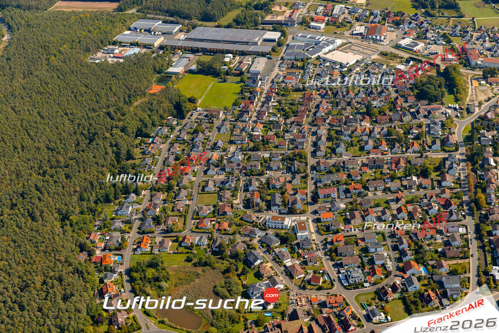 Luftaufnahme von Zeckern Hemhofen Bild- Das Luftbild wurde 2025 vom UL-Flugzeug heraus erstellt ( keine Drohne ) - Hochauflösende Luftaufnahme -Nicht vergleichbar mit Google Maps oder Satelittenbilder- Die Geschenkidee !Mit Lizenz und Bildrechte bestellbar