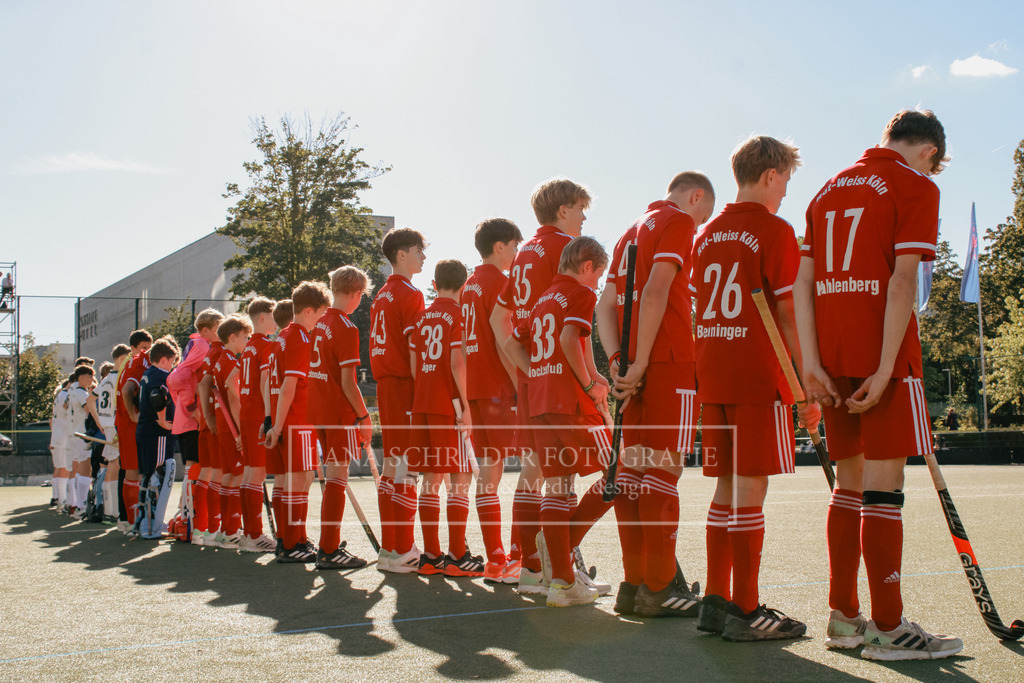MU14 FINALE Westdeutsche Meisterschaft  Rot-Weiß Köln - HTC Uhlenhorst Mülheim 24.09.23 Düsseldorf-048 | lanaschraderfotografie - Realisiert mit Pictrs.com
