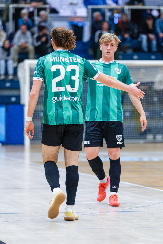 47. Stadtmeisterschaften im Hallenfußball 2025, Zwischenrunde, Zwischenrunde | Stadtmeisterschaften im Hallenfußball 2025, Zwischenrunde, Sporthalle Berg Fidel in Münster. Foto: sportfotografie.ms | Markus Paletta - Realisiert mit Pictrs.com
