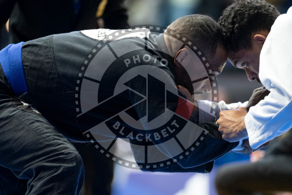 20240121PBB5251 | Fighters compete during the second day of the IBJJF European Championship in Paris, France, on January 21, 2024.