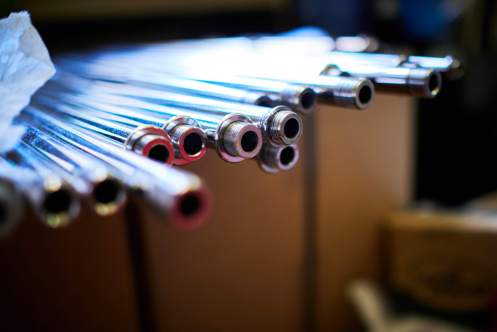 J. & L. LOBMEYR GmbH | WIen, Austria - December 03, 2019: J. &amp; L. LOBMEYR GmbH; Detailaufnahmen aus der Werkstatt; Einzelteile im Lager. - Realisiert mit Pictrs.com