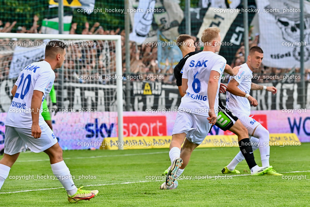 SAK vs. SK Sturm 22.7.2023 | #20 Luka Vukovic, #6 Toni Dullnig, #24 Zoran Vukovic
