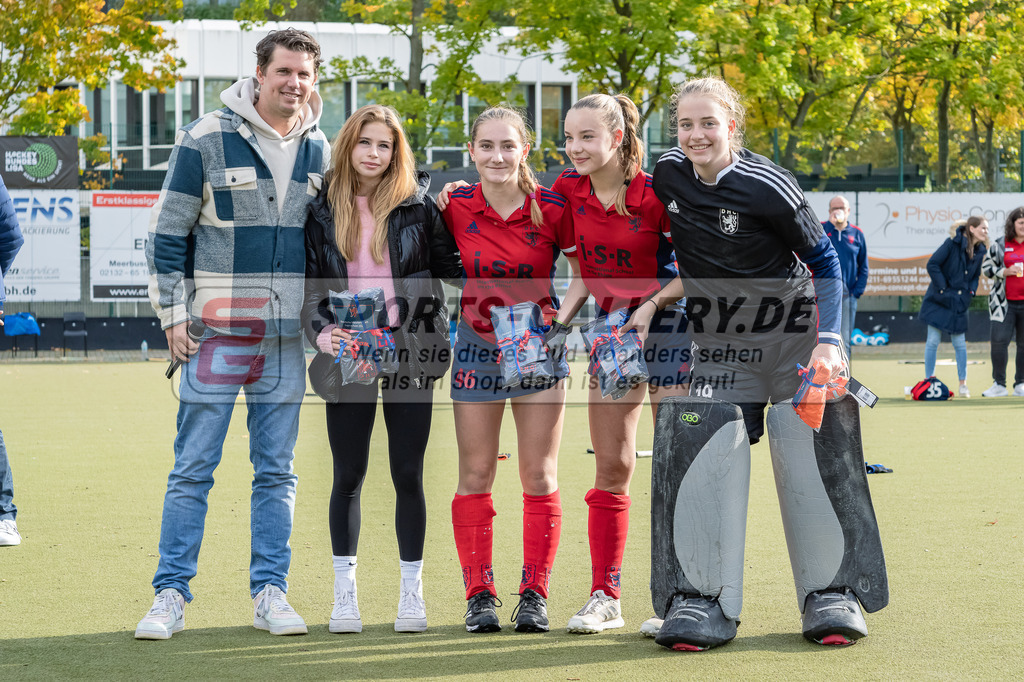 HK_20231022_106200 | Finale Deutsche Meisterschaft Feld WU16 Uhlenhorst Mülheim - Düsseldorfer HC am 22.10.2023 DHC, Düsseldorf ,