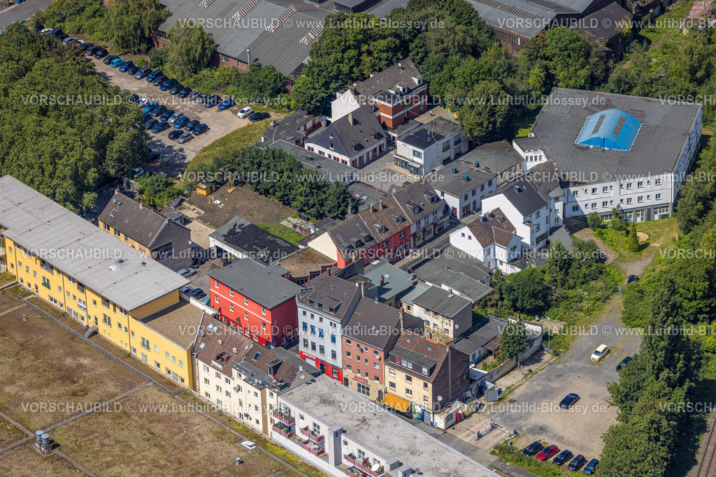 Bochum230802356 | Luftbild, Rotlichtviertel Im Winkel, Eierberg, Laufhaus Bochum, Kruppwerke, Bochum, Ruhrgebiet, Nordrhein-Westfalen, Deutschland