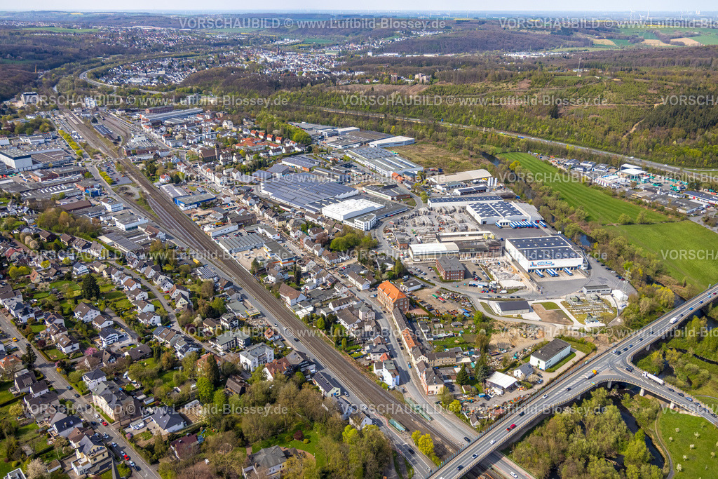 Arnsberg260402742 | Luftbild, Gewerbegebiet Hüttenstraße, Hüsten, Arnsberg, Sauerland, Nordrhein-Westfalen, Deutschland