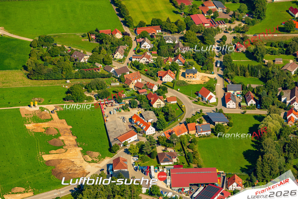 Luftaufnahme der Stadt Amerdingen - Die Luftaufnahme wurde 2025 vom UL-Flugzeug heraus erstellt ( keine Drohne ) - Hochauflösende Luftaufnahme - für professionelle Ausdrucke geeignet. Die Geschenkidee !Mit Lizenz und Bildrechte bestellbar