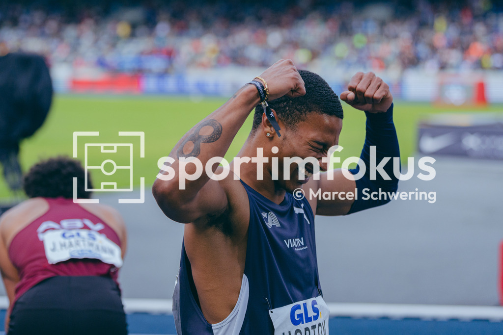 Deutsche Meisterschaften der Frauen und Männer 2026 | Kameron Horton, Cologne Athletics, 200-Meter-Lauf, Finale, Deutsche Meisterschaften der Frauen und Männer 2026, Lohrheidestadion Bochum-Wattenscheid, 26.07.2026. Foto: Marcel Schwering / sportimfokus - Realisiert mit Pictrs.com