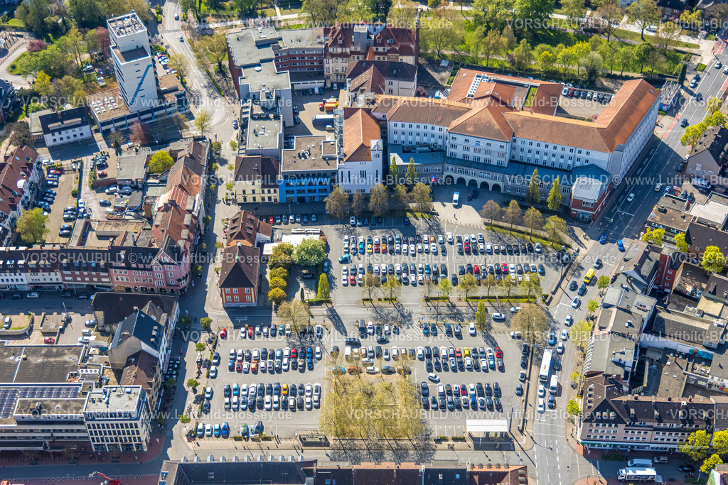 Hamm260400906Mitte | Luftbild, Parkplatz Fläche am Johanniter-Kliniken Hamm Nassauerstraße, Mitte, Hamm, Ruhrgebiet, Nordrhein-Westfalen, Deutschland