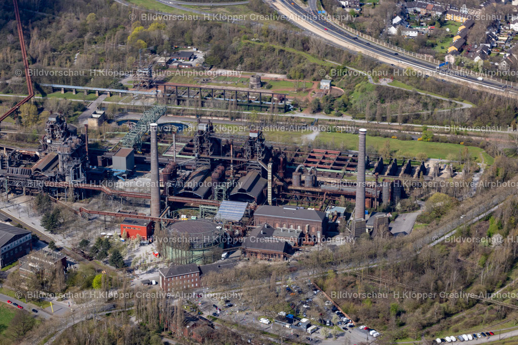 Lufbild Landschaftspark Duisburg-Nord Emscherstr. Duisburg 47137-2488 | Lufbild Landschaftspark Duisburg-Nord Luftbildfotograf Hermann Klöpper - Realisiert mit Pictrs.com