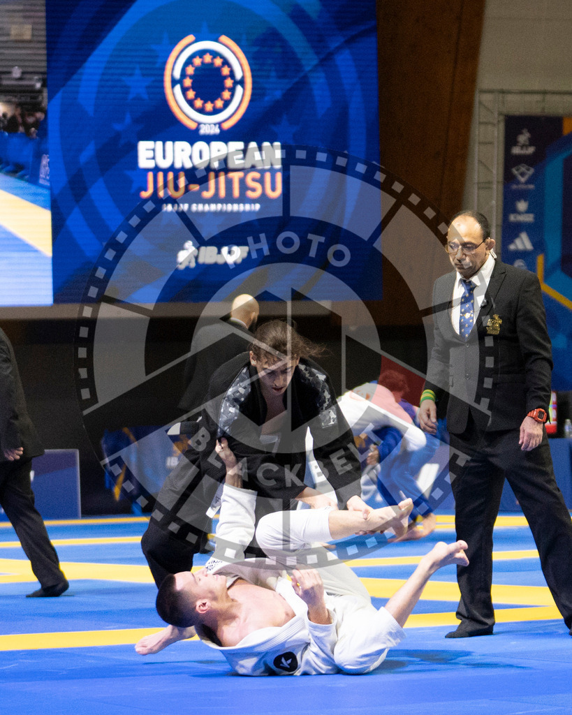 20240119PBB1075 | Fighters compete during the IBJJF European Championship in Paris, France, on January 19, 2024.