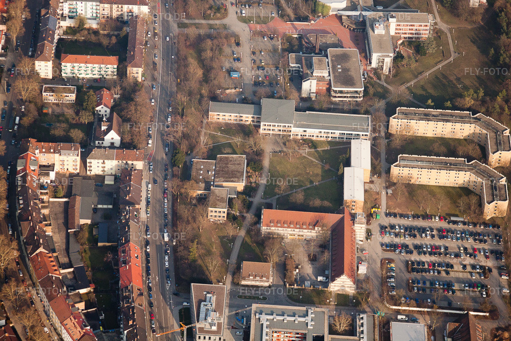 Luftbild: Neuostheim, Projekt EASTSITE der B.A.U. Bauträgergesellschaft mbH im Ortsteil Neuostheim in Mannheim im Bundesland Baden-Württemberg in Deutschland. Foto: IMG_25230.jpg vom 23.03.2010 durch Werner Riehm/FLY-FOTO.de