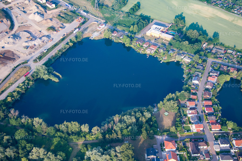 Luftbild: Seen Am Steinwerk in Philippsburg im Bundesland Baden-Württemberg in Deutschland. Foto: IMG_080527.jpg vom 12.06.2015 durch Werner Riehm/FLY-FOTO.de