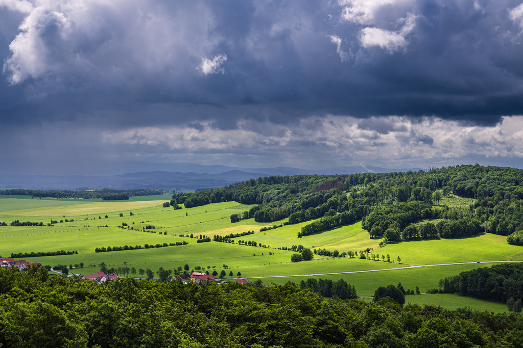 Blick von den Königshainer Bergen auf die Landschaft bei Görlitz | Blick von den Königshainer Bergen auf die Landschaft bei Görlitz.