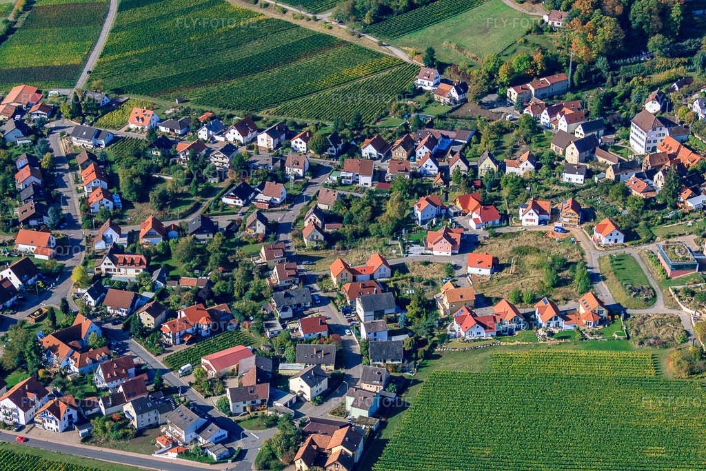 Luftbild: Kronstr in Gleisweiler im Bundesland Rheinland-Pfalz in Deutschland. Foto: IMG_22255.jpg vom 15.10.2009 durch Werner Riehm/FLY-FOTO.de