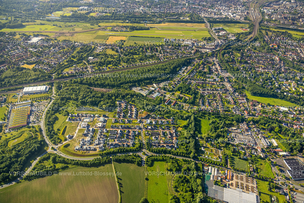 Hamm220601448 | Luftbild, Baustelle mit Neubaugebiet Heimshof Ost am Sachsenring, Heessen, Hamm, Ruhrgebiet, Nordrhein-Westfalen, Deutschland
