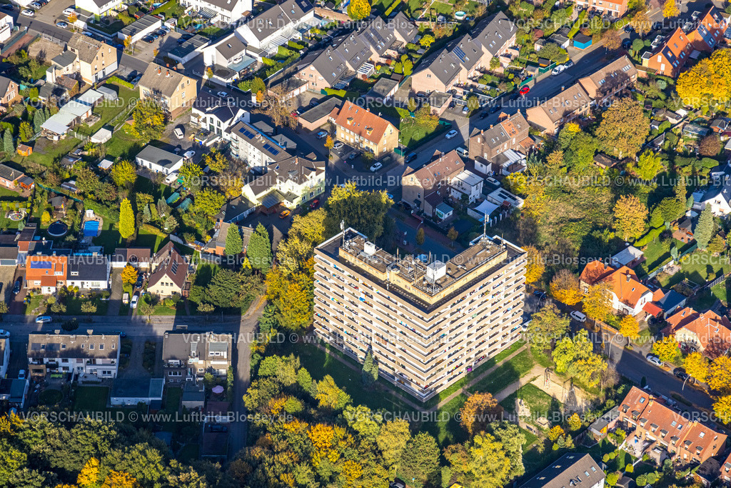 Gladbeck221005476 | Luftbild, ProblemHochhaus, Steinstraße, Butendorf, Gladbeck, Ruhrgebiet, Nordrhein-Westfalen, Deutschland