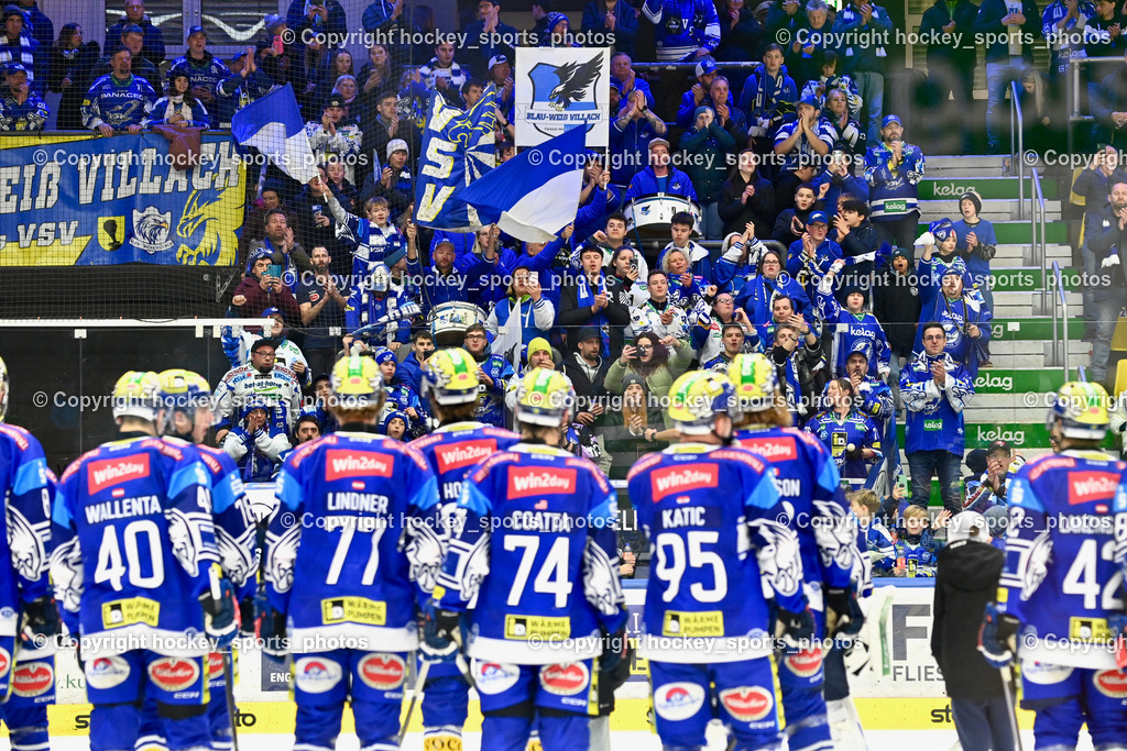 EC IDM Wärmepumpen VSV vs. Hydro Fehervar AV19  | EC VSV Fans mit Mannschaft, EC IDM Wärmepumpen VSV vs. Hydro Fehervar AV19 , EC IDM Wärmepumpen VSV vs. Hydro Fehervar AV19  am 01.01.2025 in Villach (Stadthalle Villach), Austria, (Photo by Bernd Stefan)