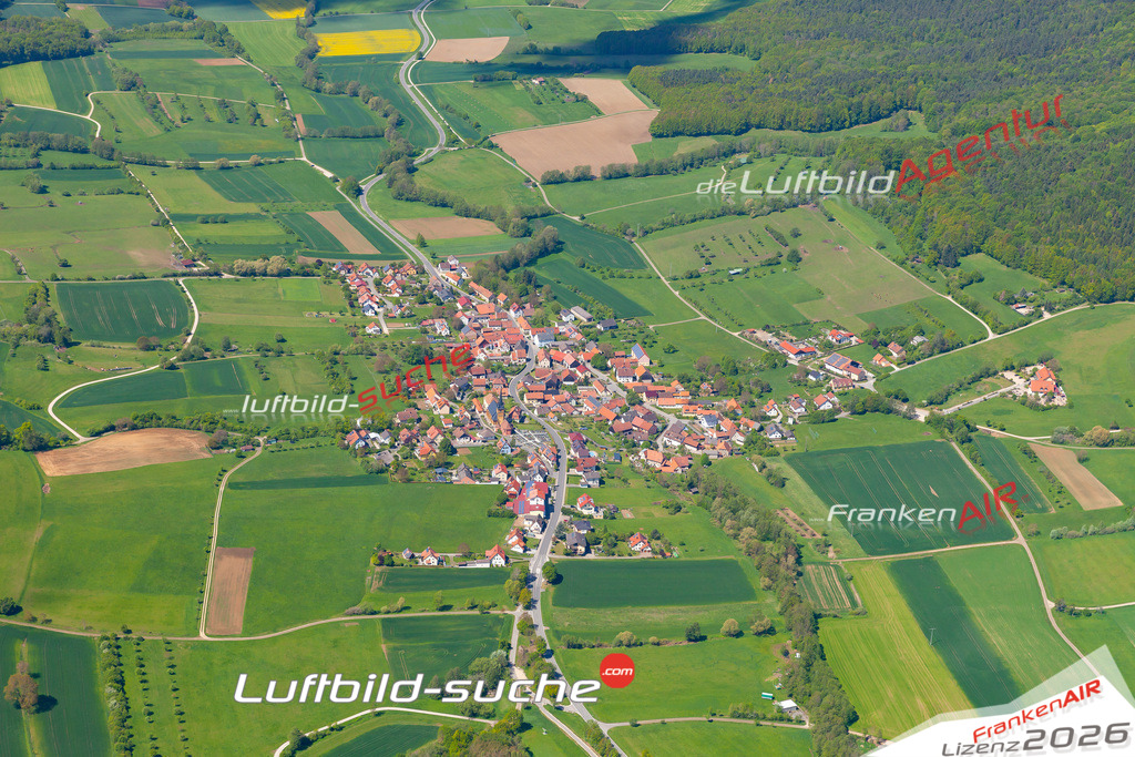 Die Luftbildaufnahme Lohndorf -  wurde 2019 mittels Flugzeug (keine Drohne) erstellt. Perfekte Schärfe und Druck- Ergebnisse- Garantiert!
