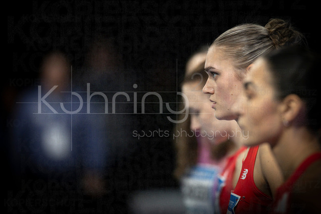 ISTAF Indoor; Duesseldorf, 24.01.2026 | DUESSELDORF, GERMANY - JANUARY 24:  Hurdler Franziska Schuster (GER) during the ISTAF Indoor Dusseldorf at PSD Bank Dome on January 24, 2026 in Duesseldorf, Germany. 