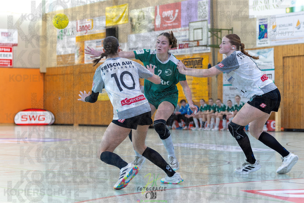 Jugendbundesliga wJA, Pokalrunde, HSG Kleenheim/Langgöns - Frisch Auf Göppingen | Jugendbundesliga wJA, Pokalrunde, HSG Kleenheim/Langgöns - Frisch Auf Göppingen am 28.02.2026 in Oberkleen (Weidig-Halle)Photo © 2026 - Jörg Heinrich - Realisiert mit Pictrs.com