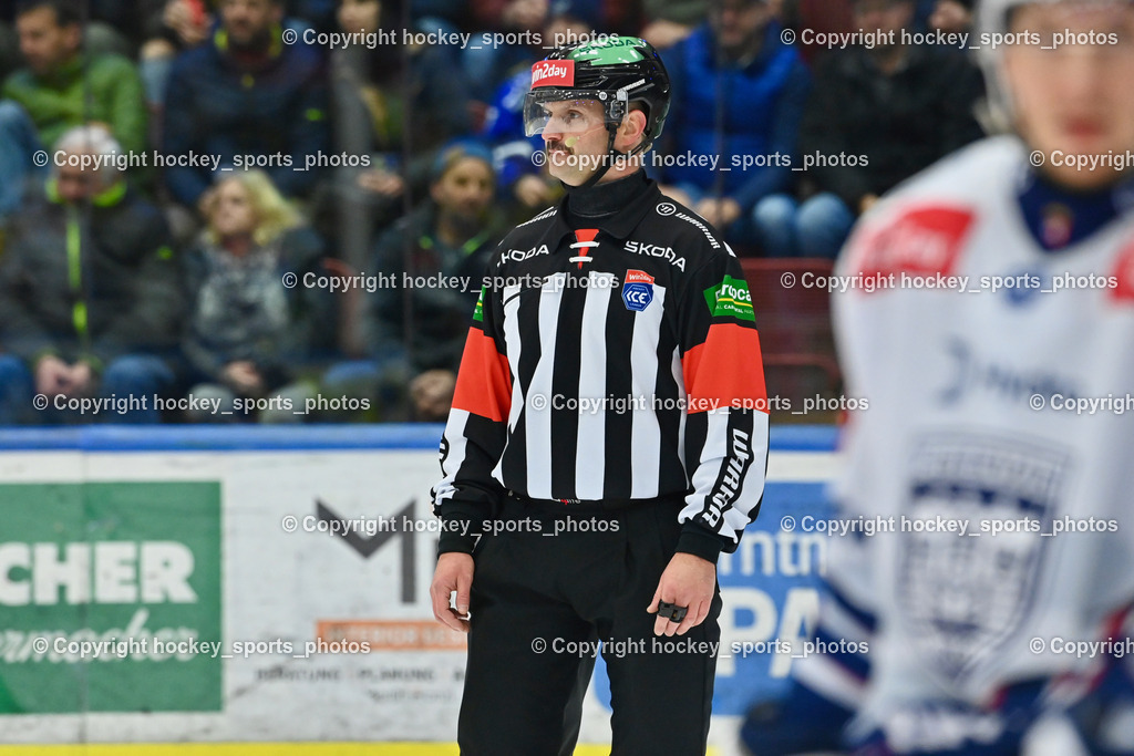 EC IDM WÄRMEPUMPEN VSV vs. HYDRO FEHERVAR AV 19 | ZRNIC MILAN Referee, EC IDM WÄRMEPUMPEN VSV vs. HYDRO FEHERVAR AV 19, EC IDM WÄRMEPUMPEN VSV vs. HYDRO FEHERVAR AV 19 am 20.11.2024 in Villach (Stadthalle Villach), Austria, (Photo by Bernd Stefan)